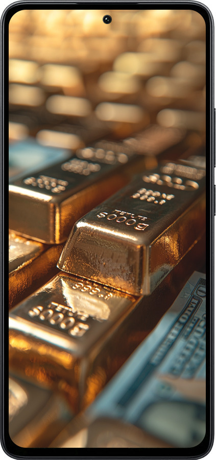 Силиконовый чехол Сияние золота для Xiaomi Poco M7 Pro 5G - 6104u-3942 изображение 