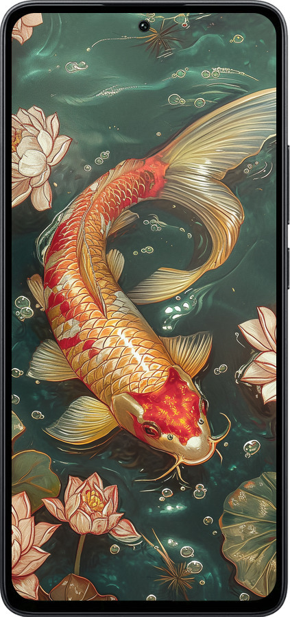 Силиконовый чехол Мелодия Лотоса для Xiaomi Poco M7 Pro 5G - 6106u-3942 изображение 