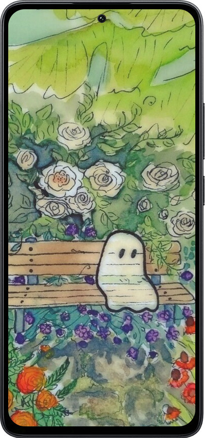 Силиконовый чехол Призрак 3 для Xiaomi Poco M7 Pro 5G - 6248u-3942 изображение 