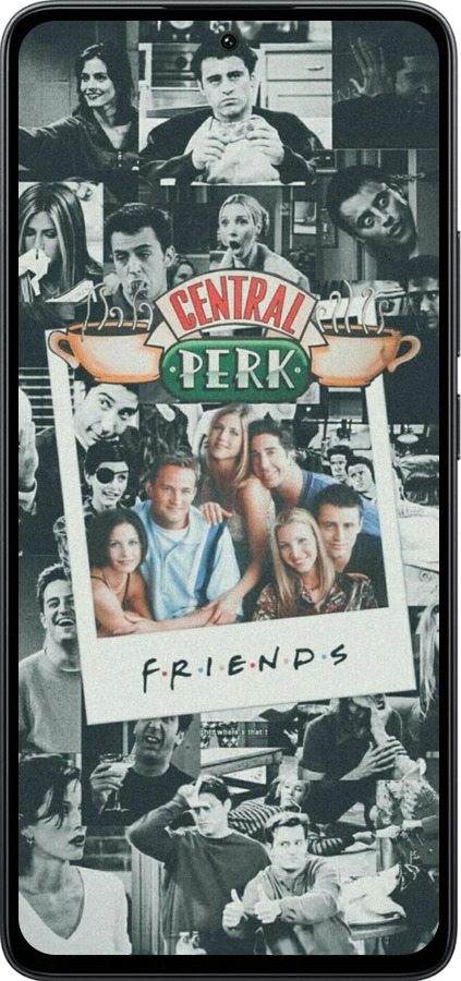 Силиконовый чехол Друзья для Xiaomi Poco M7 Pro 5G - 6276u-3942 изображение 