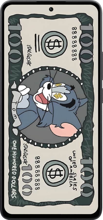 Силиконовый чехол Том и джерри для Xiaomi Poco M7 Pro 5G - 6291u-3942 изображение 