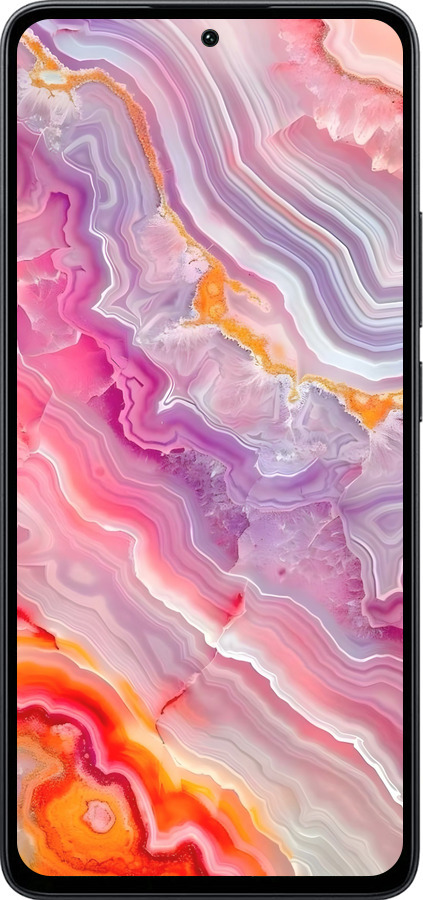Силиконовый чехол Мрамор 2 для Xiaomi Poco M7 Pro 5G - 6307u-3942 изображение 
