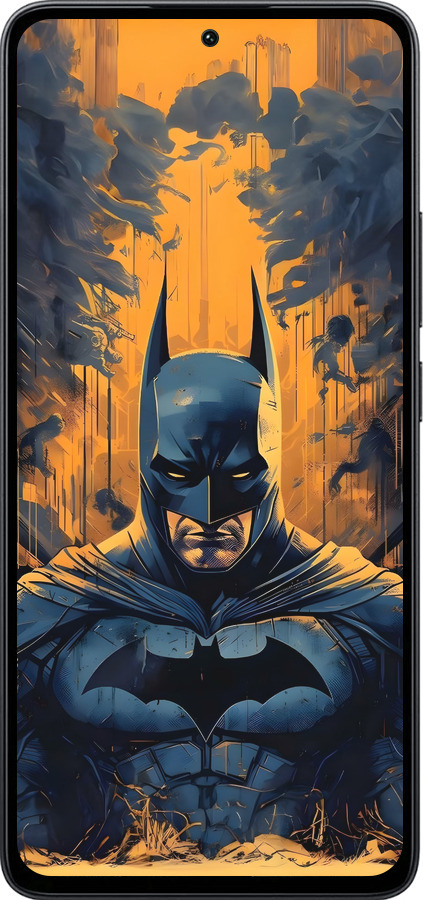 Силиконовый чехол Бэтмен для Xiaomi Poco M7 Pro 5G - 6335u-3942 изображение 