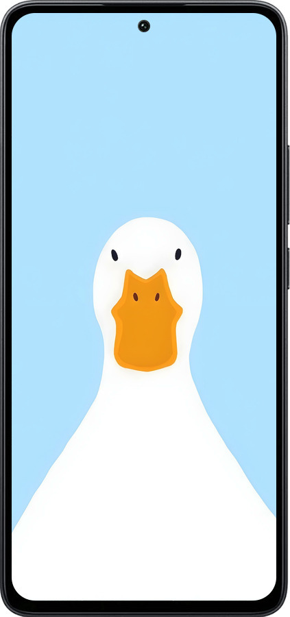 Силиконовый чехол Гусь для Xiaomi Poco M7 Pro 5G - 6350u-3942 изображение 