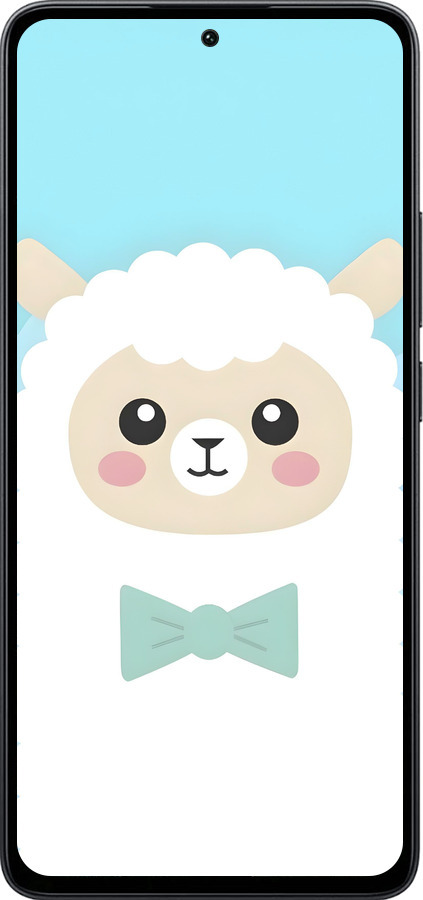 Силіконовий чехол Милий баранчик для Xiaomi Poco M7 Pro 5G - 6355u-3942 изображение 