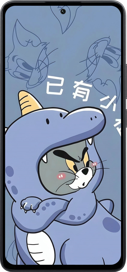 Силиконовый чехол Том и джерри 1 для Xiaomi Poco M7 Pro 5G - 6358u-3942 изображение 