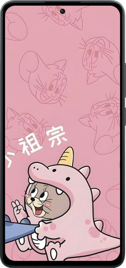 Силиконовый чехол Том и джерри 2 для Xiaomi Poco M7 Pro 5G - 6359u-3942 изображение 