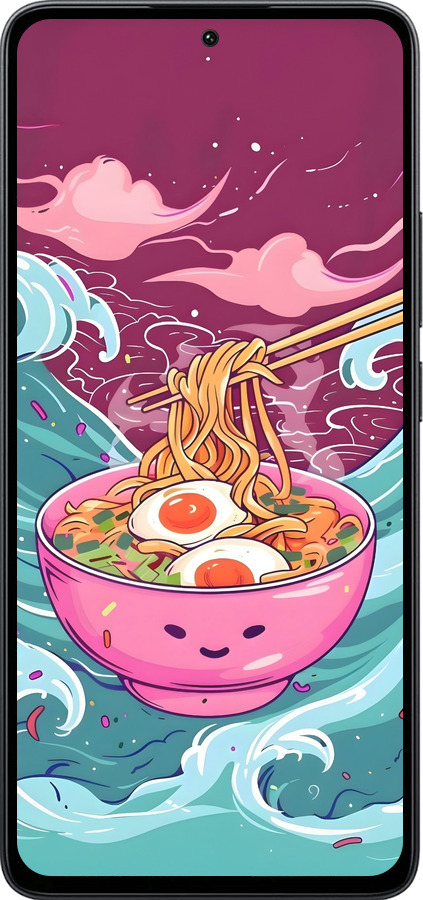 Силиконовый чехол Рамен для Xiaomi Poco M7 Pro 5G - 6360u-3942 изображение 