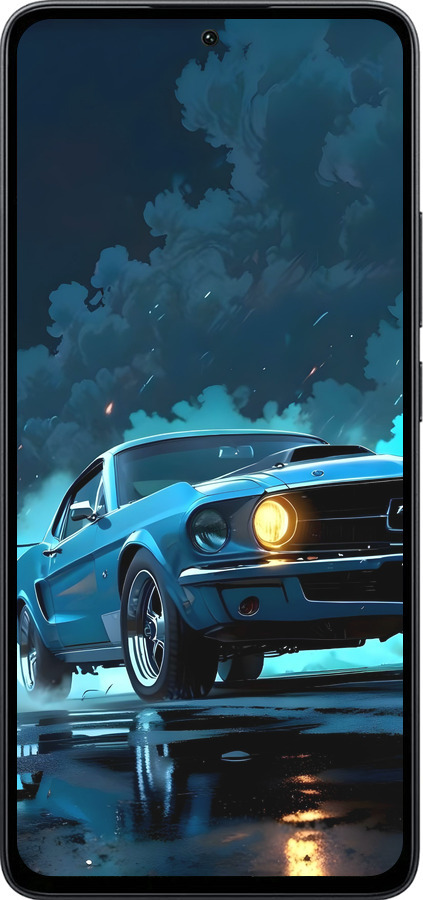 Силиконовый чехол Форд мустанг для Xiaomi Poco M7 Pro 5G - 6374u-3942 изображение 