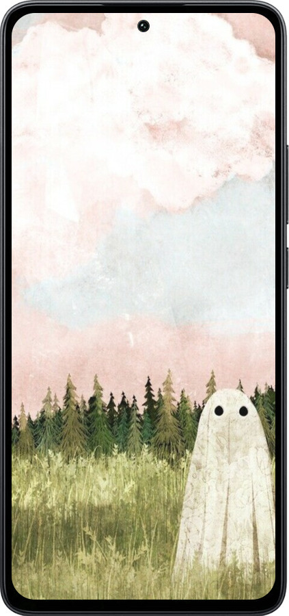 Силиконовый чехол Привидение для Xiaomi Poco M7 Pro 5G - 6401u-3942 изображение 