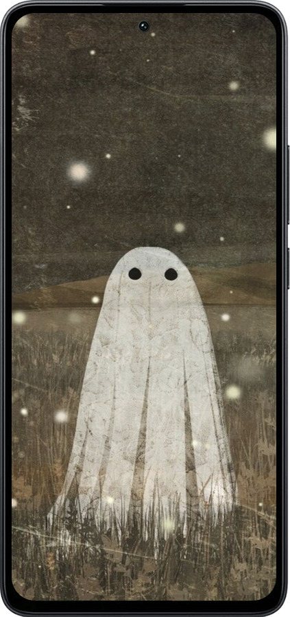 Силиконовый чехол Привидение и светлячки для Xiaomi Poco M7 Pro 5G - 6406u-3942 изображение 