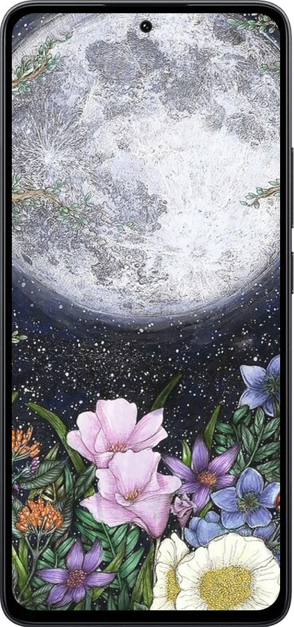 Силиконовый чехол Полночь в саду II для Xiaomi Poco M7 Pro 5G - 6424u-3942 изображение 