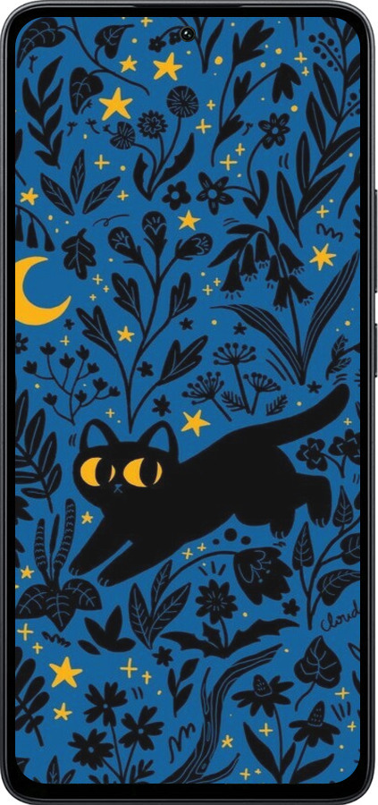 Силиконовый чехол Летняя ночь для Xiaomi Poco M7 Pro 5G - 6472u-3942 изображение 