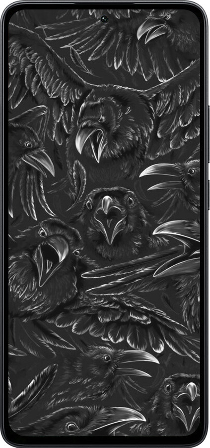 Силиконовый чехол Воронья ярость для Xiaomi Poco M7 Pro 5G - 6474u-3942 изображение 