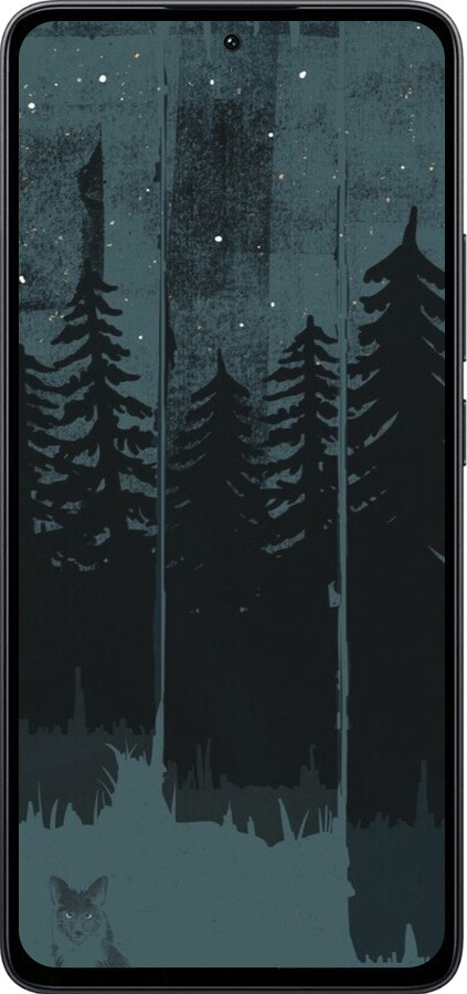 Силиконовый чехол Лиса и ночной лес для Xiaomi Poco M7 Pro 5G - 6481u-3942 изображение 