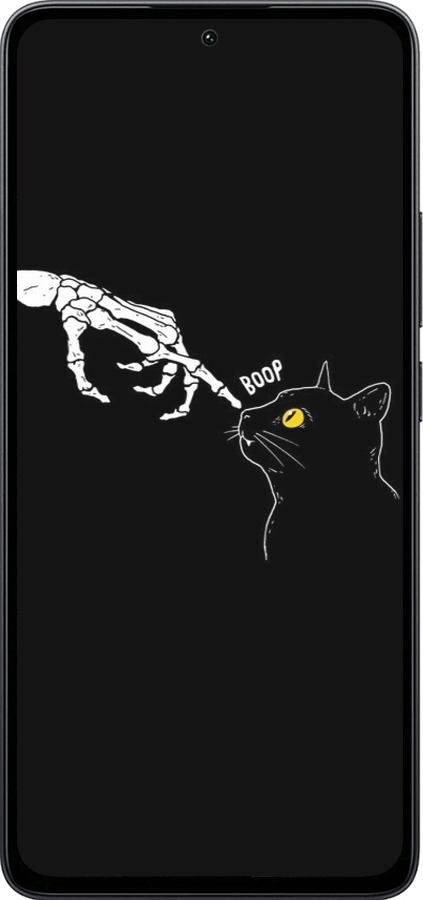 Силиконовый чехол Кошка для Xiaomi Poco M7 Pro 5G - 6505u-3942 изображение 