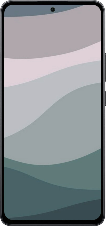 Силиконовый чехол С фиолетовым и бирюзовым ретро-стилем и волнами для Xiaomi Poco M7 Pro 5G - 6533u-3942 изображение 