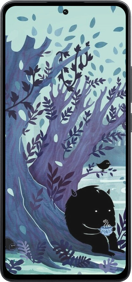 Силиконовый чехол Арт принт Тихое место чая для Xiaomi Poco M7 Pro 5G - 6544u-3942 изображение 