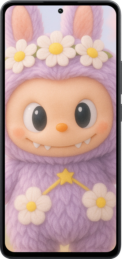 Силиконовый чехол Лабубу 1 для Xiaomi Poco M7 Pro 5G - 6709u-3942 изображение 