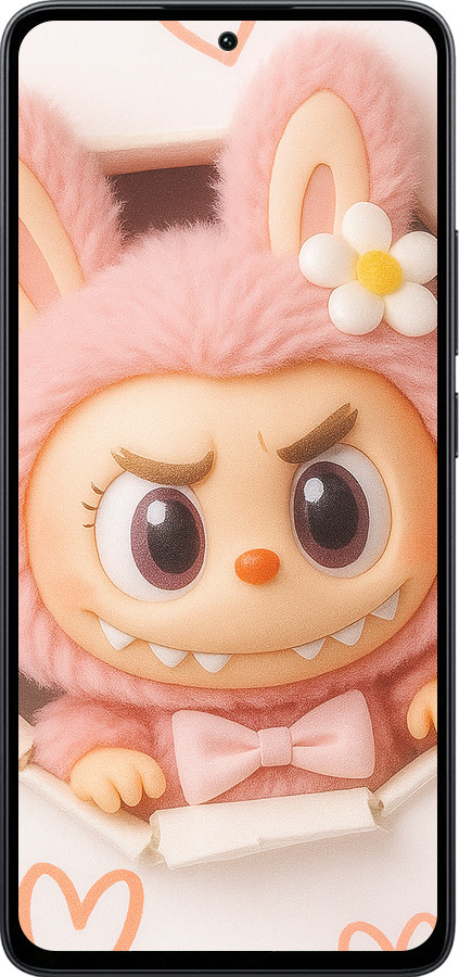 Силиконовый чехол Лабубу 2 для Xiaomi Poco M7 Pro 5G - 6710u-3942 изображение 