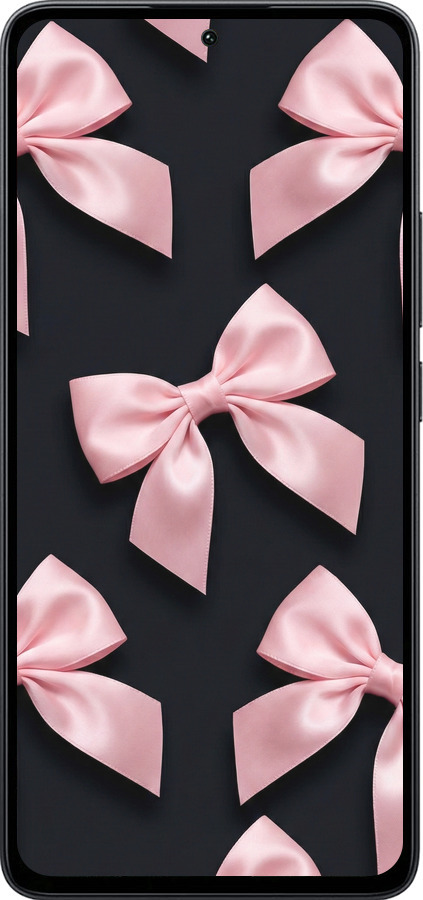 Силіконовий чехол Coquette Ribbons Dark Coquette для Xiaomi Poco M7 Pro 5G - 6767u-3942 изображение 