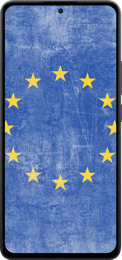 Силиконовый чехол Евросоюз 4 для Xiaomi Poco M7 Pro 5G - 765u-3942 изображение 