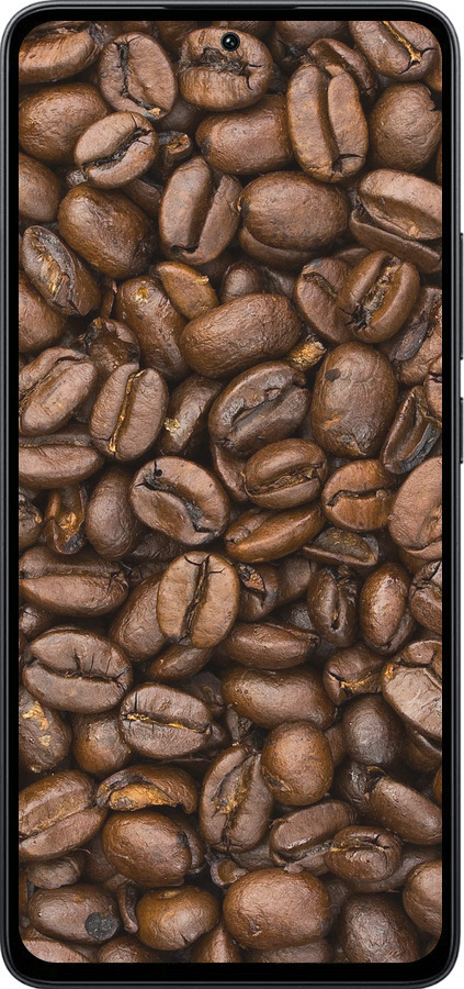 Силіконовий чехол Зерна кави для Xiaomi Poco M7 Pro 5G - 783u-3942 изображение 