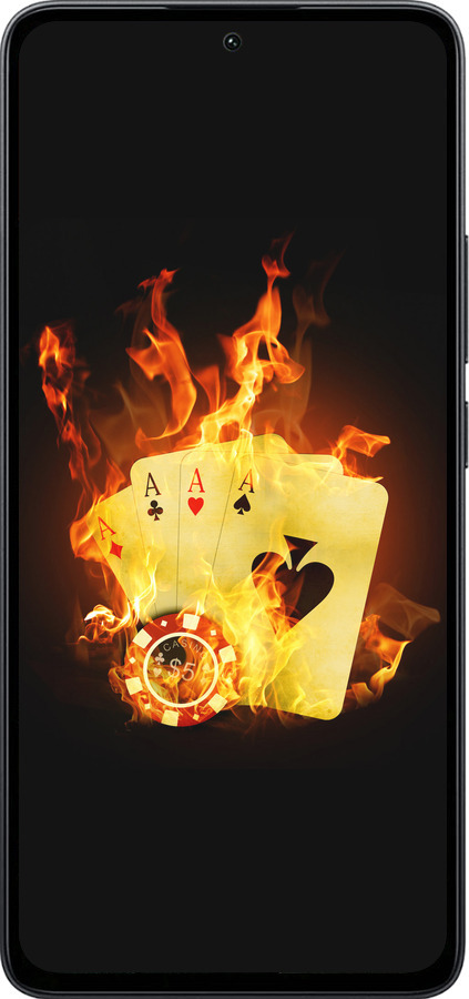 Силиконовый чехол Горящие карты для Xiaomi Poco M7 Pro 5G - 839u-3942 изображение 