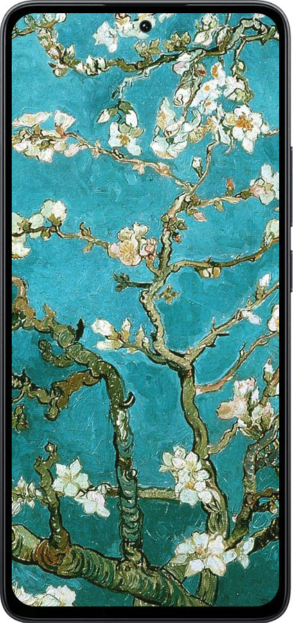 Силиконовый чехол Винсент Ван Гог. Сакура для Xiaomi Poco M7 Pro 5G - 841u-3942 изображение 