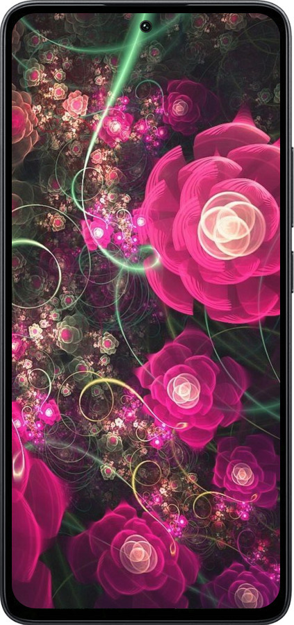 Силиконовый чехол Абстрактные цветы 3 для Xiaomi Poco M7 Pro 5G - 850u-3942 изображение 