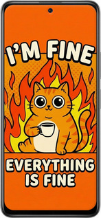 Силіконовий чехол Funny Cat для Xiaomi Redmi Note 10 Pro 5G - 6786u-3333 изображение 