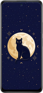Силіконовий чехол Cute Cat Celestial/Witchy для Xiaomi Redmi Note 10 Pro 5G - 6787u-3333 изображение 