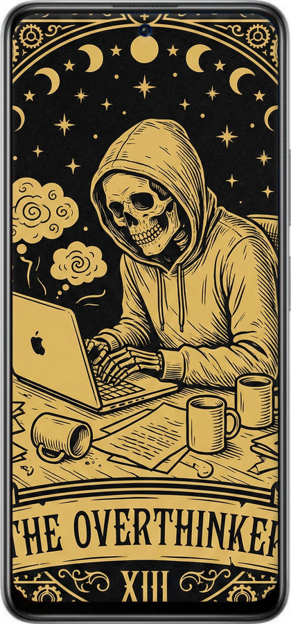 Силиконовый чехол The Overthinker для Xiaomi Redmi Note 10 Pro 5G - 6774u-3333 изображение 