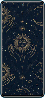 TPU чехол Celestial Harmony: Sun & Moon Gold Mystic Pattern для Xiaomi Poco X3 - 6778b-2073 изображение 