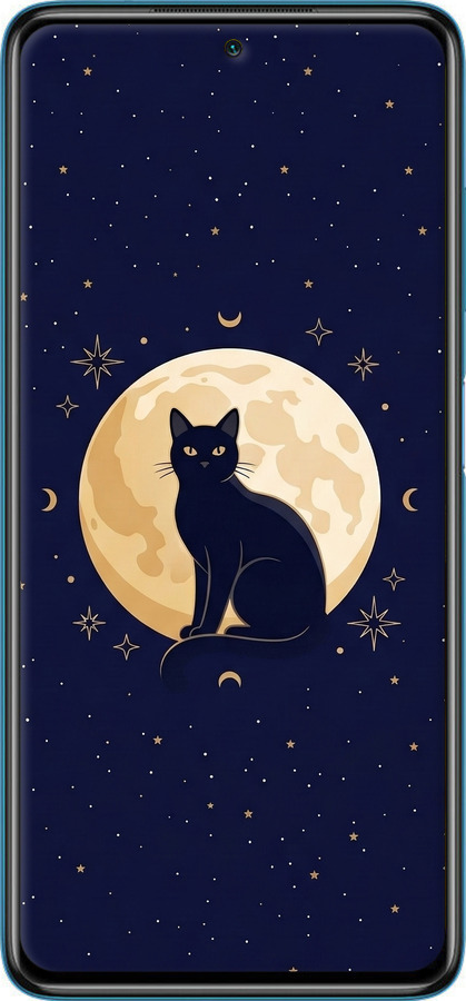 TPU чехол Cute Cat Celestial/Witchy для Xiaomi Poco X3 Pro - 6787b-2938 изображение 