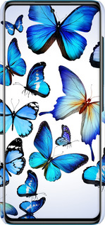3D пластиковий матовий чехол Метелики для Xiaomi Poco X3 Pro - 6023m-2938 изображение 