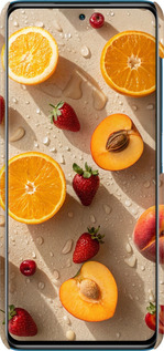 3D пластиковий матовий чехол Фрукти 3 для Xiaomi Poco X3 - 6703m-2073 изображение 