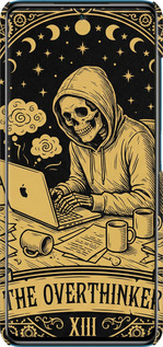 3D пластиковый матовый чехол The Overthinker для Xiaomi Poco X3 - 6774m-2073 изображение 