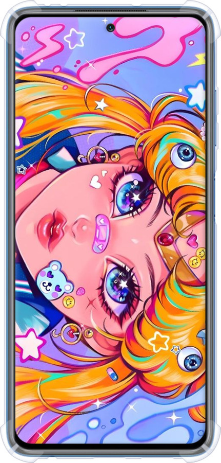 Силіконовий протиударний с посиленими кутами чехол Сейлор Мун 4 для Xiaomi Poco X3 - 6353sp-2073 изображение 