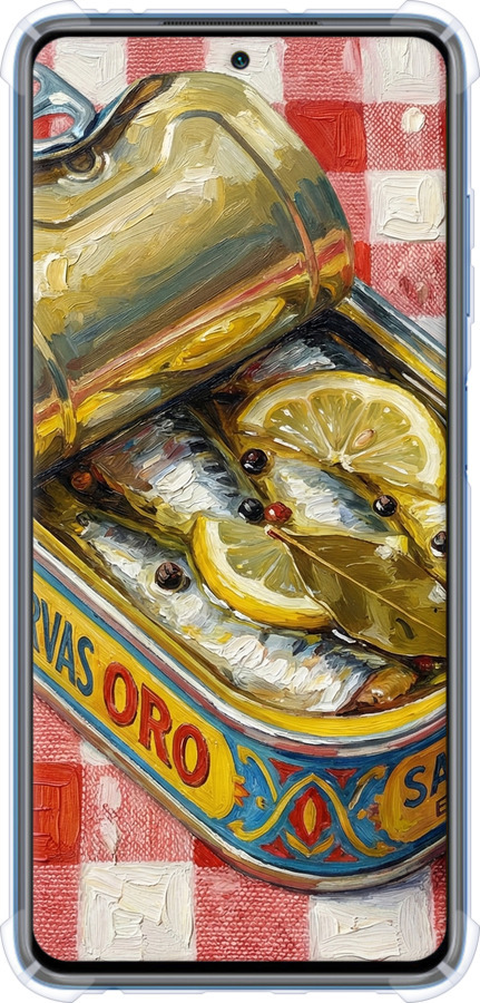 Силіконовий протиударний с посиленими кутами чехол Vintage Sardine Tin Phone для Xiaomi Poco X3 Pro - 6772sp-2938 изображение 