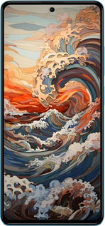 TPU чехол Арт хвилі для Xiaomi Poco X5 Pro 5G - 6324b-3027 изображение 