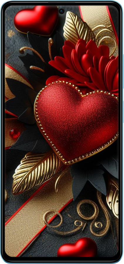 TPU чехол Сердечки v2 для Xiaomi Poco X5 Pro 5G - 5832b-3027 изображение 