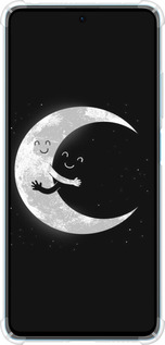 Силикон с усиленными углами чехол Лунные объятия для Xiaomi Redmi Note 12 Pro Speed - 6508sp-3334 изображение 