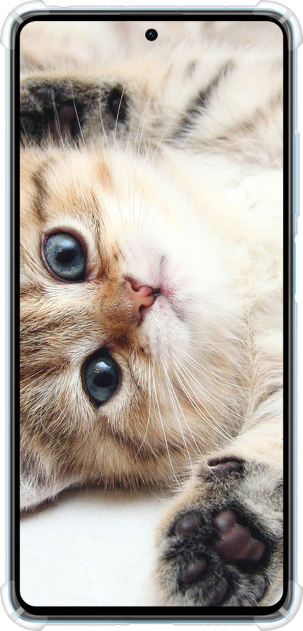 Силіконовий протиударний с посиленими кутами чехол Котик для Xiaomi Redmi Note 12 Pro Speed - 6024sp-3334 изображение 