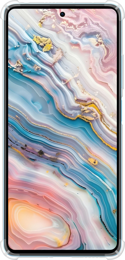 Силикон с усиленными углами чехол Мрамор красивый для Xiaomi Redmi Note 12 Pro Speed - 6376sp-3334 изображение 