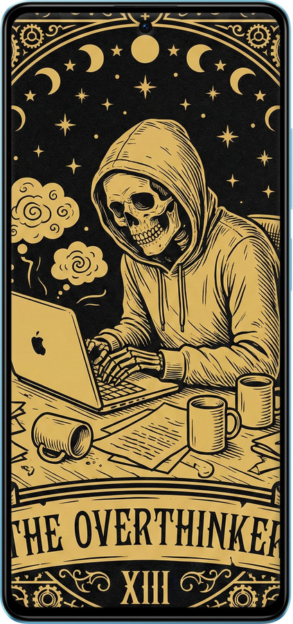 Силиконовый чехол The Overthinker для Xiaomi Redmi Note 12 Pro Speed - 6774u-3334 изображение 