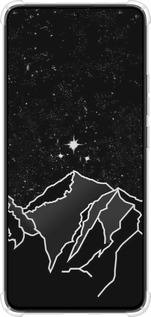 Силикон с усиленными углами чехол Минималистический горный пейзаж для Xiaomi Poco X6 PRO - 6438sp-3497 изображение 