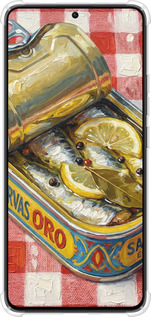 Силикон с усиленными углами чехол Vintage Sardine Tin Phone для Xiaomi Poco X6 PRO - 6772sp-3497 изображение 