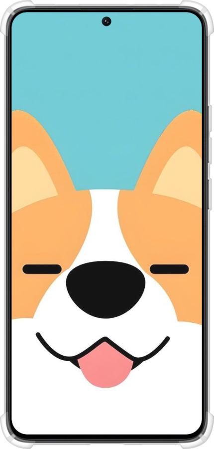 Силикон с усиленными углами чехол Корги для Xiaomi Poco X6 PRO - 6280sp-3497 изображение 