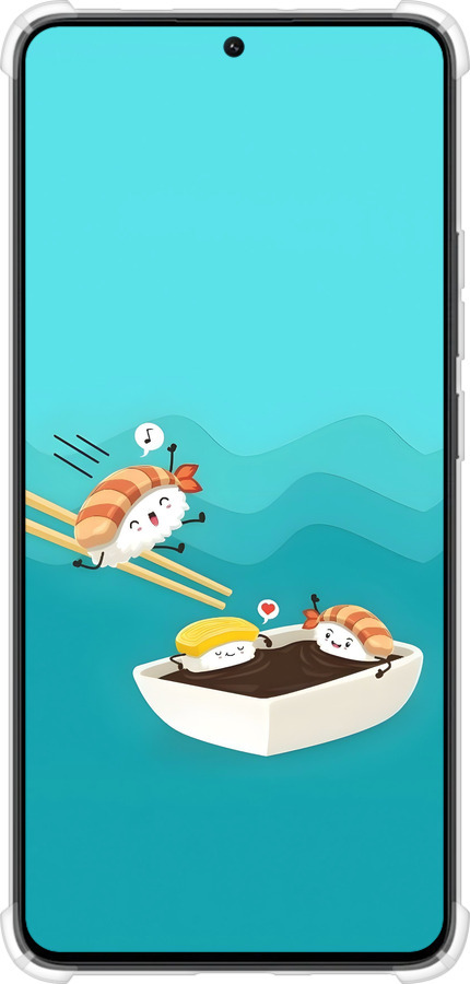 Силикон с усиленными углами чехол Суши для Xiaomi Poco X6 PRO - 6354sp-3497 изображение 